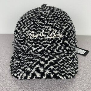Rag & Bone Heritage Baseball Cap Script Logo Wool Blend Hat
